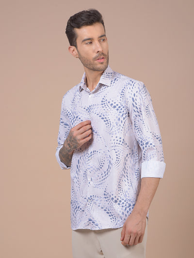 Blue Printed Shirt