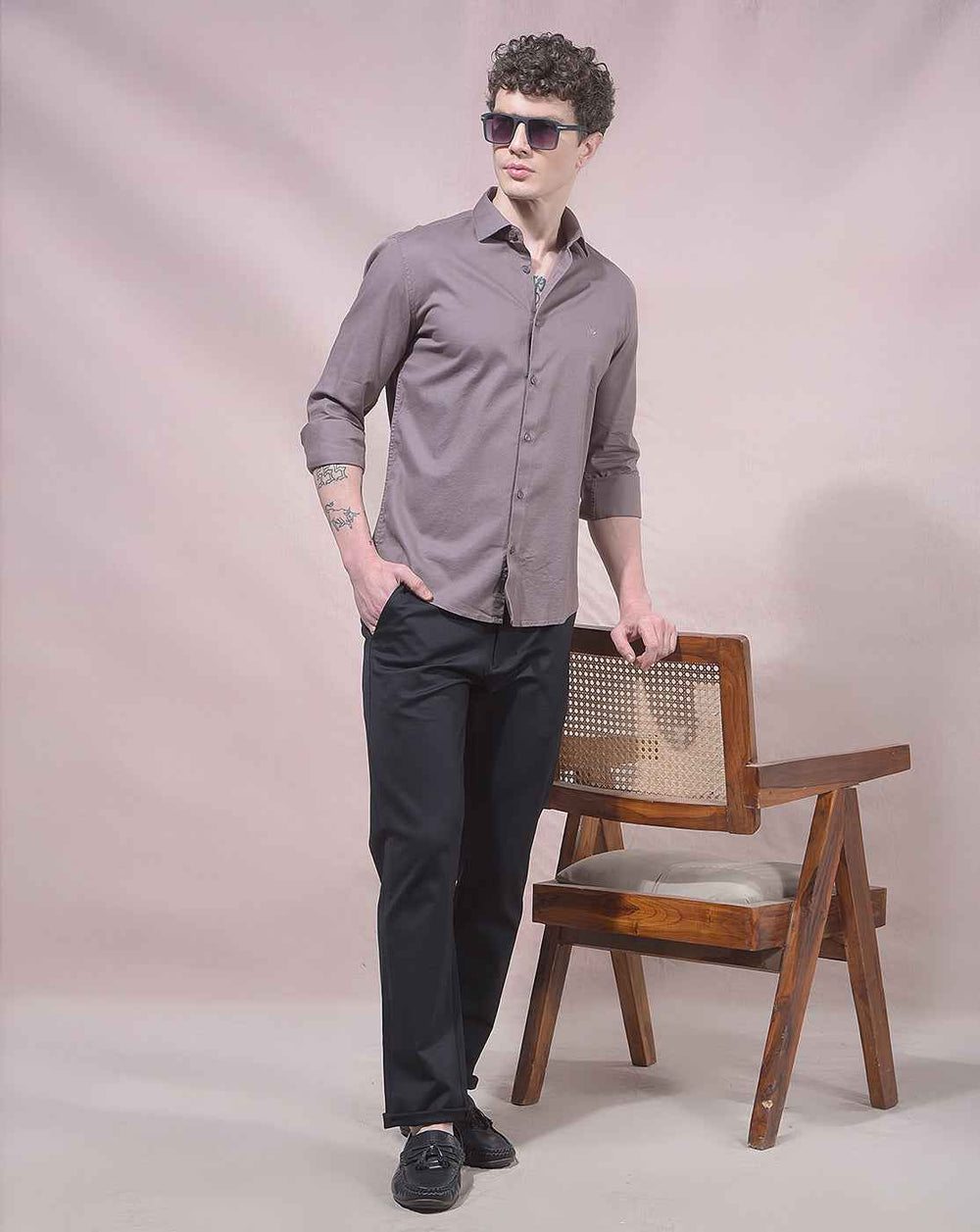 Black Knitted Soft Casual Trousers