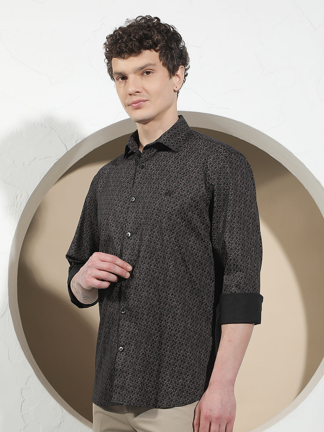 Wine Printed Shirt