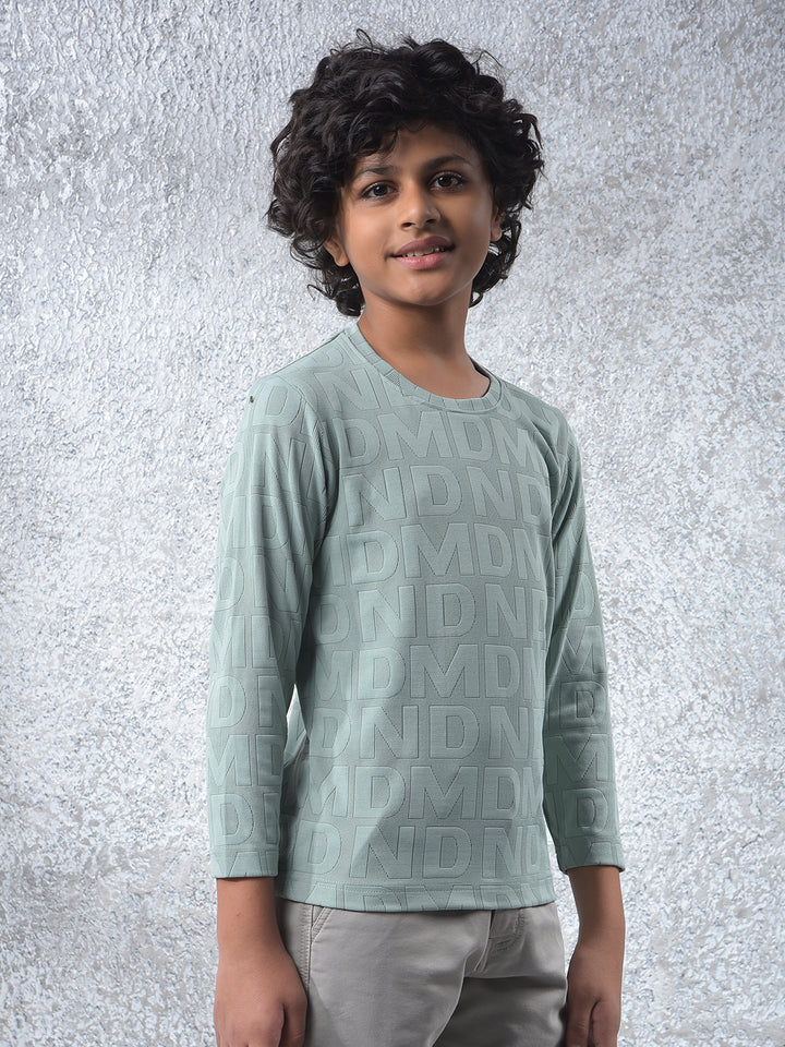 Elite Edge Green Jacquard T-Shirt