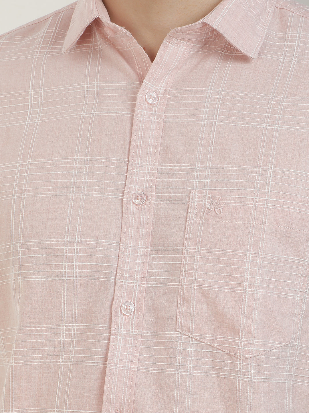 Luxe Pink Checked Shirt