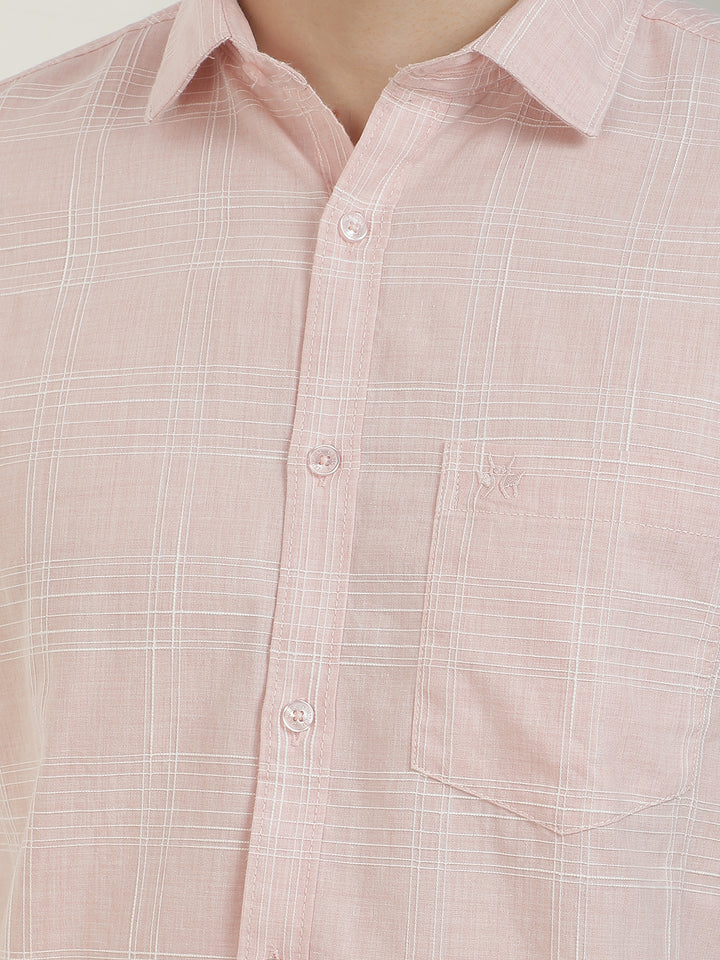 Luxe Pink Checked Shirt