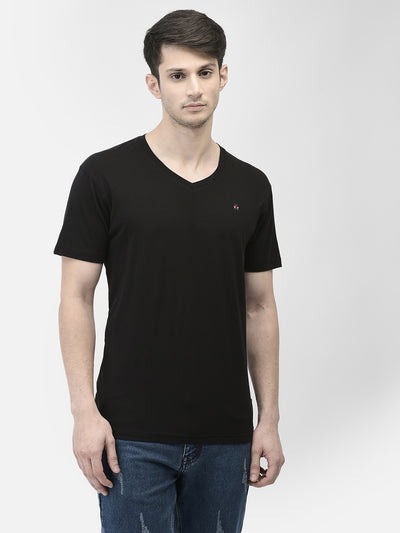Black V-Neck T-Shirt