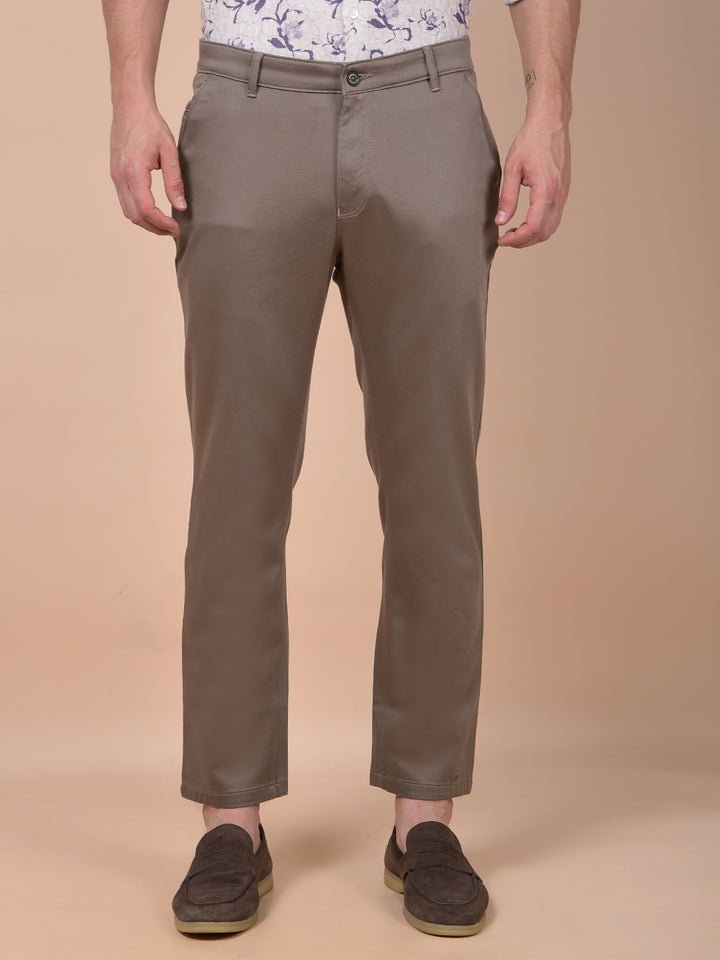 Urban Straight Brown Trousers