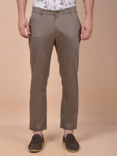 Urban Straight Brown Trousers