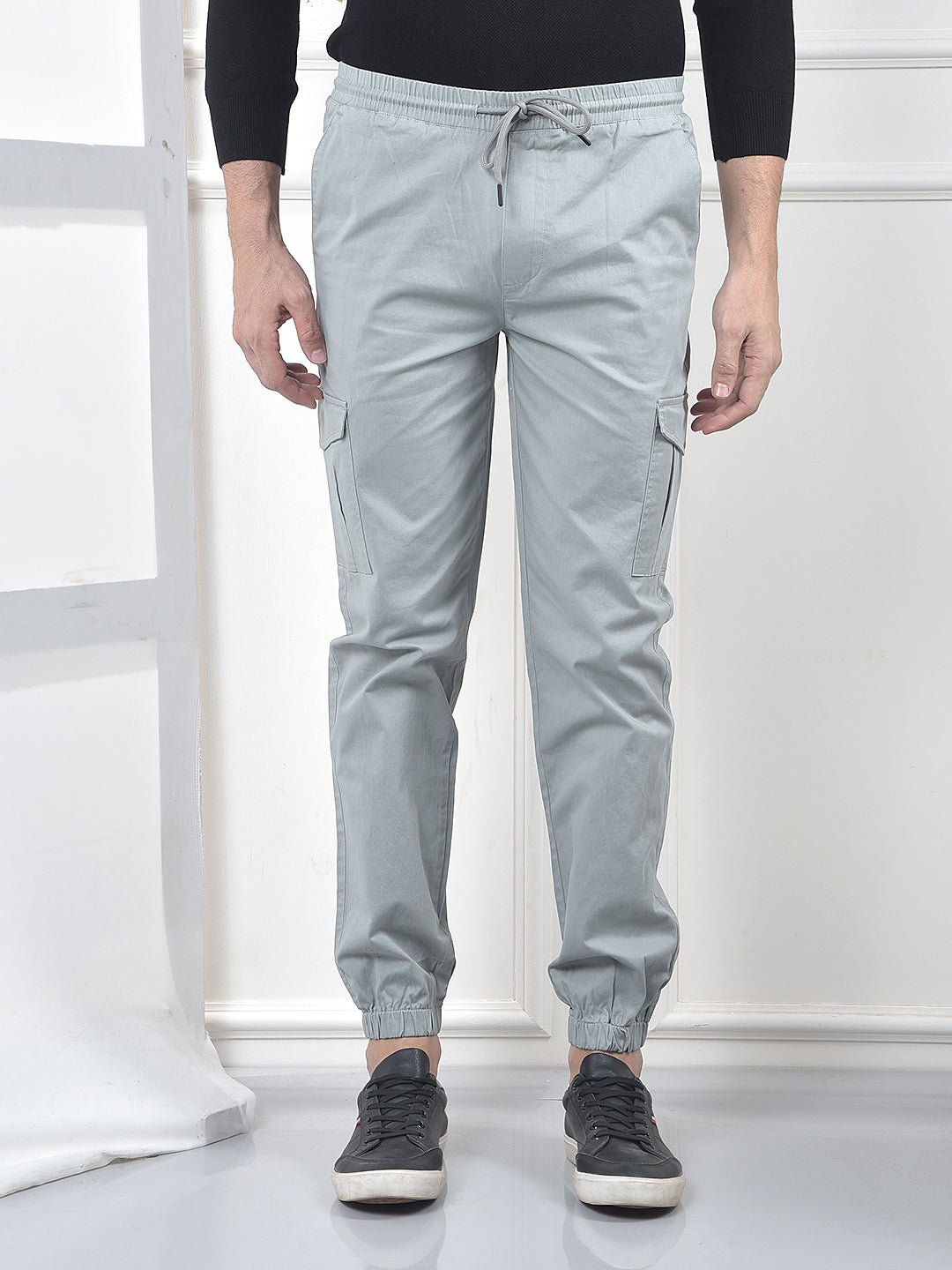 Radiant Grey Cargo Joggers