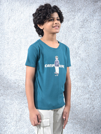 Green Graphic Print T-Shirt