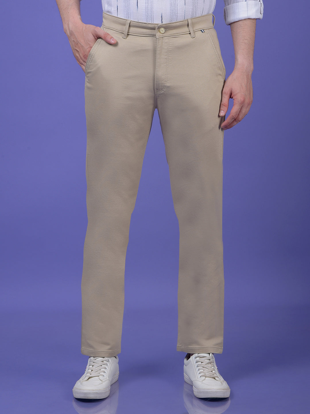 Bold Beige Trousers