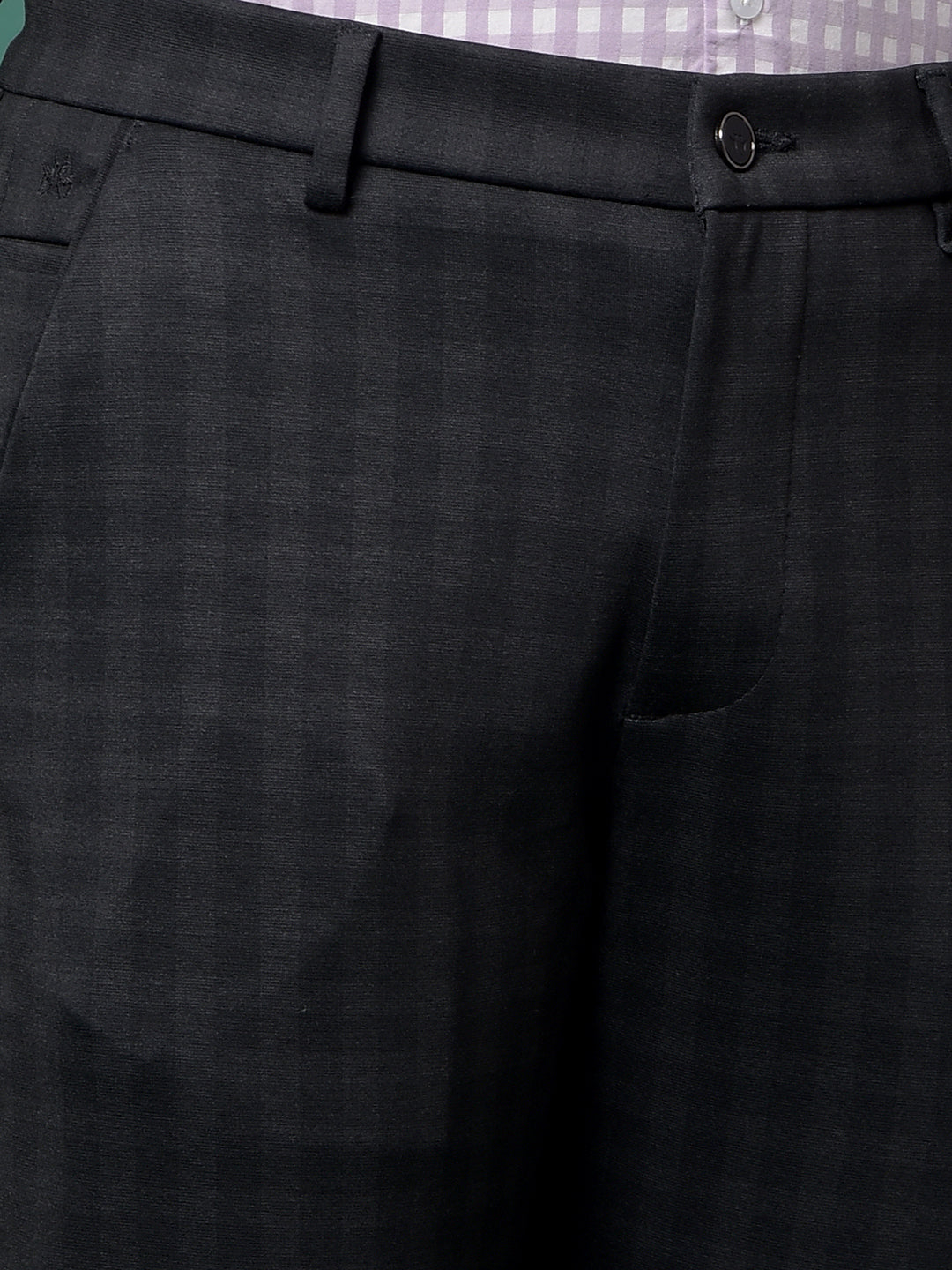 Dreamy Black Checked Trousers