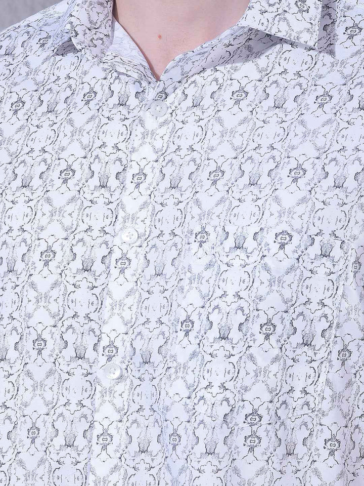 White Printed Shirt