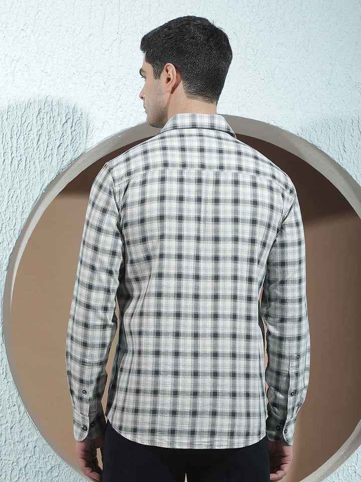 100% Cotton Black Checked Shirt