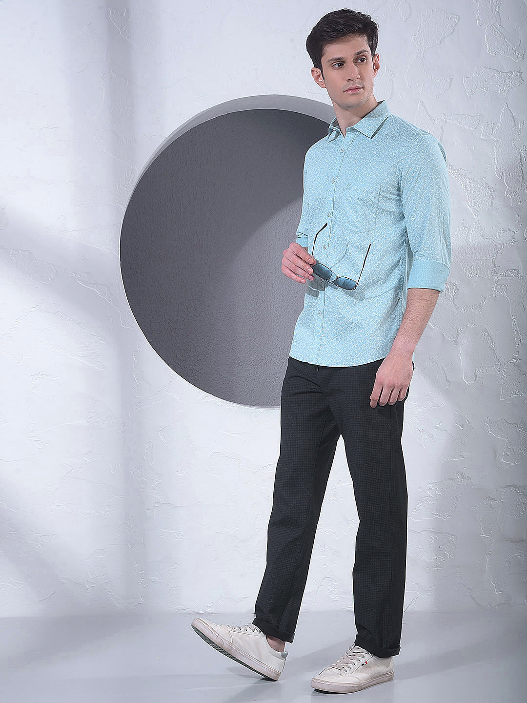 Green Floral Print Shirt