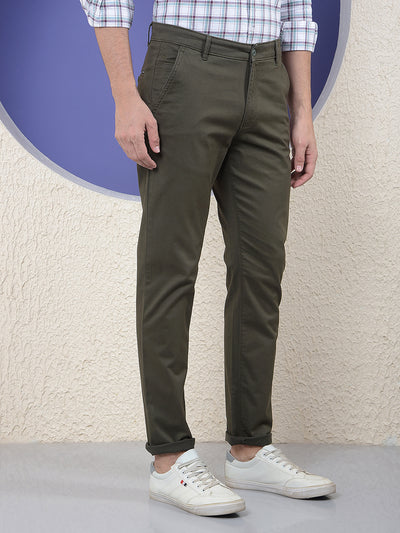 Olive Ease Casual Trouser