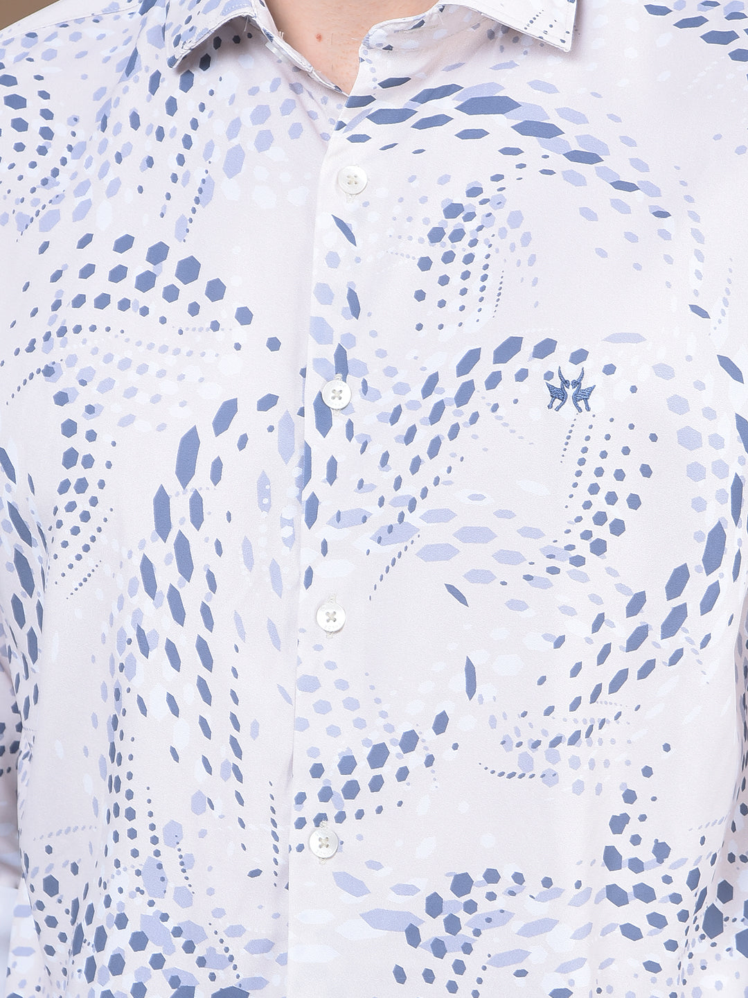 Blue Printed Shirt