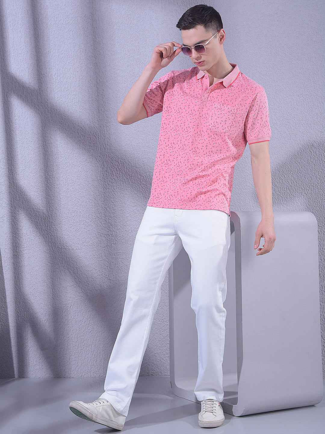 Pink Printed T-Shirt