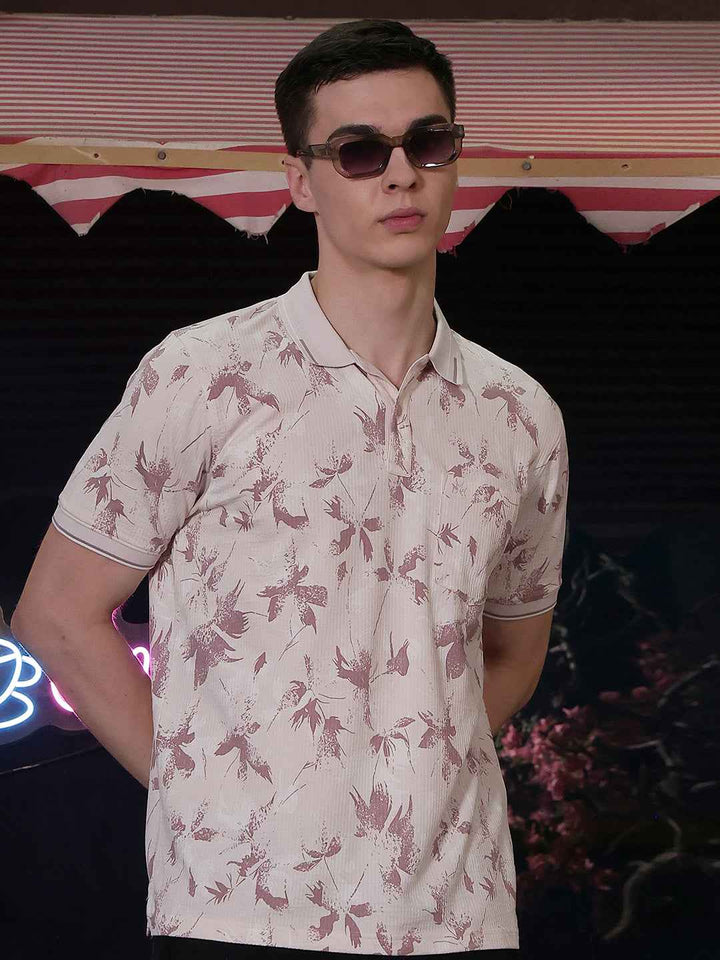Pink Floral Print T-Shirt