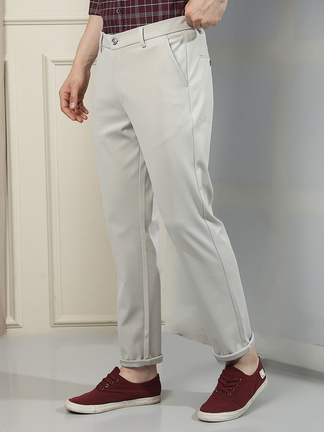 Pearl Cream Knitted Trousers