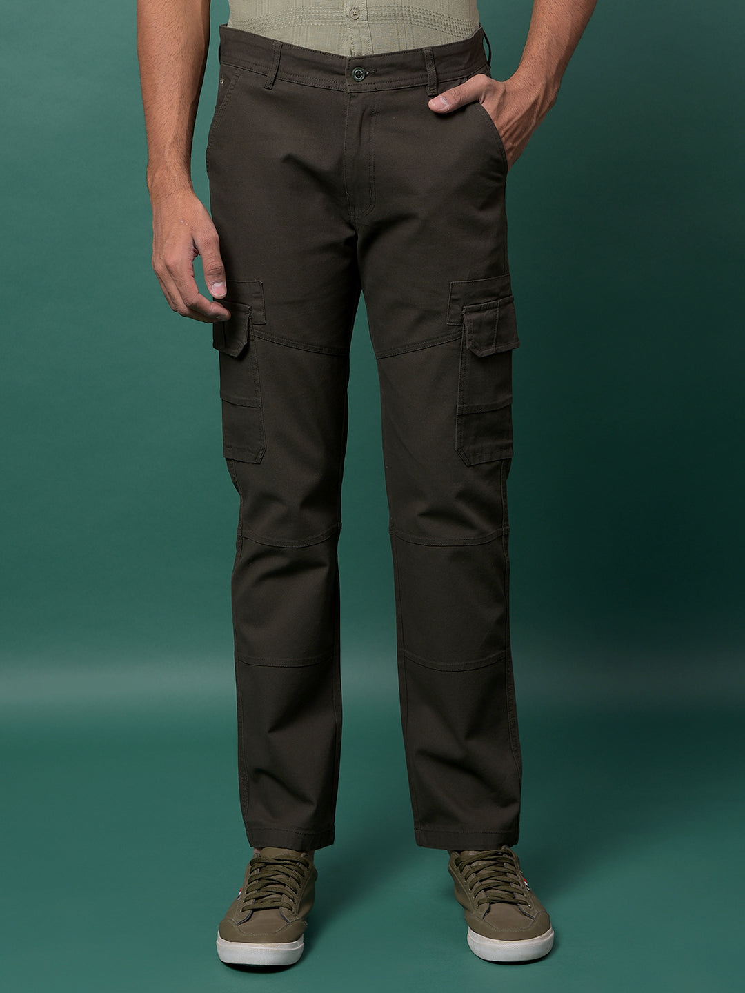 Olive Cargo Trousers