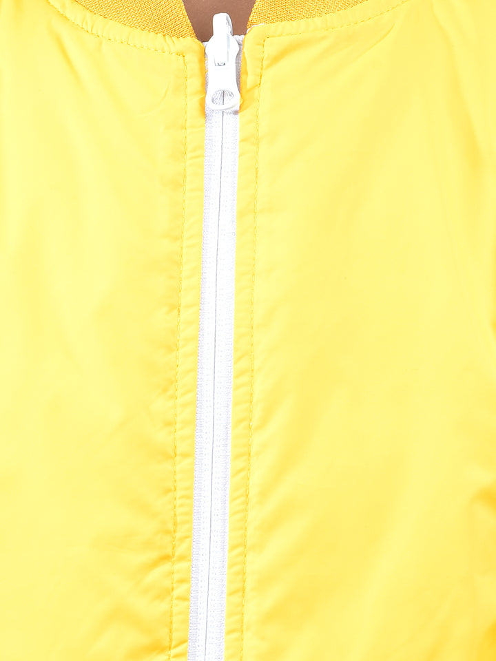 Elegant Yellow Reversible Jacket
