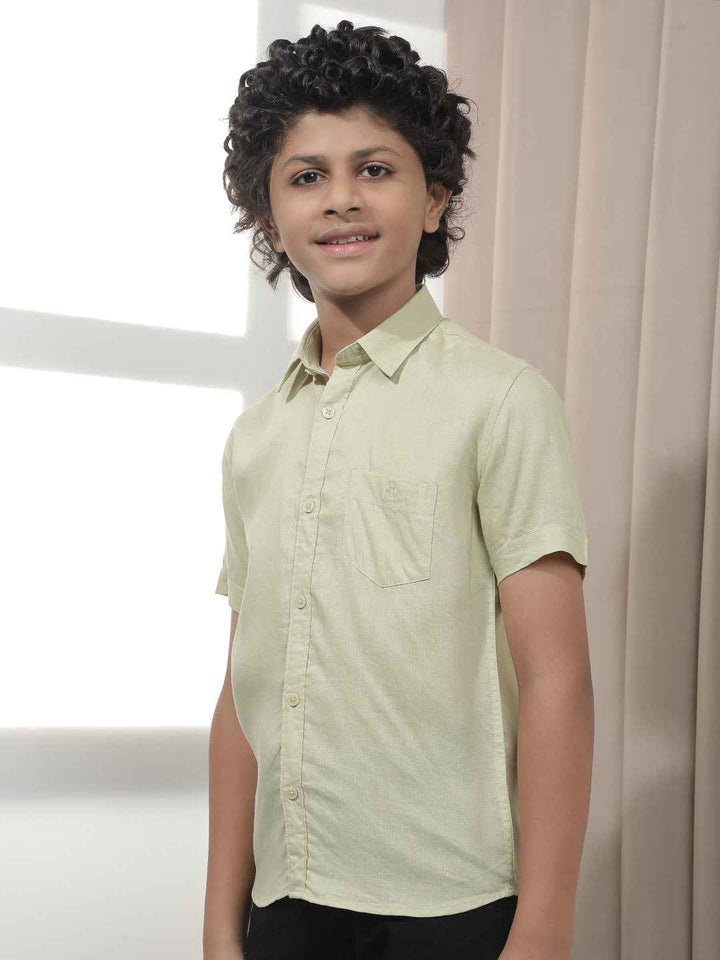 Fresh Green Linen Shirt