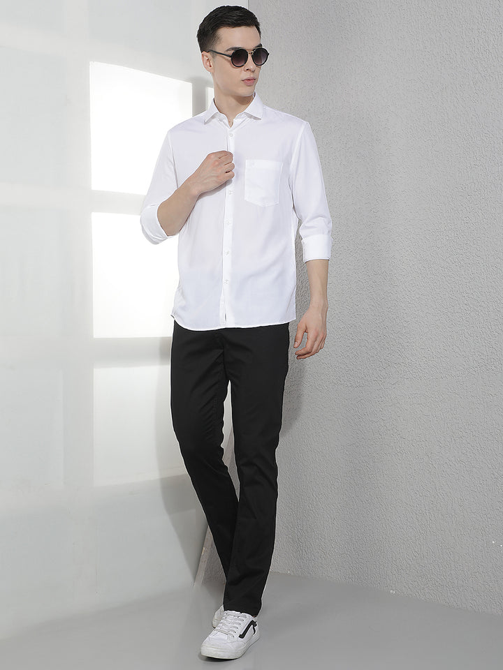 Smart White Modal Shirt