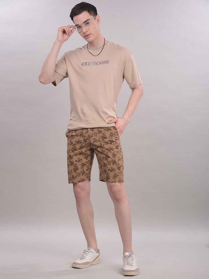 TerraLeaf Brown Botanical Shorts