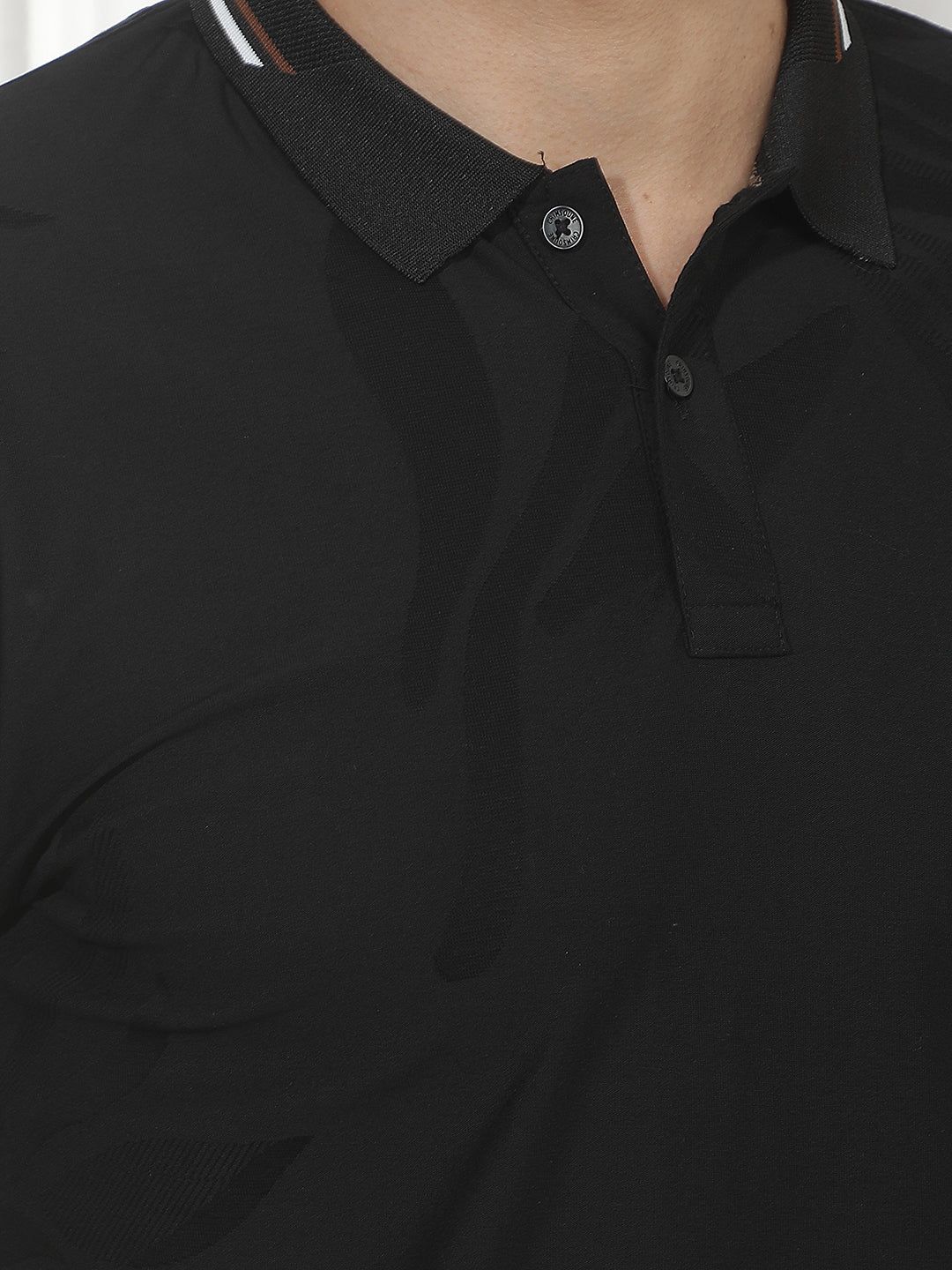 Classic Black Casual Polo T-Shirt