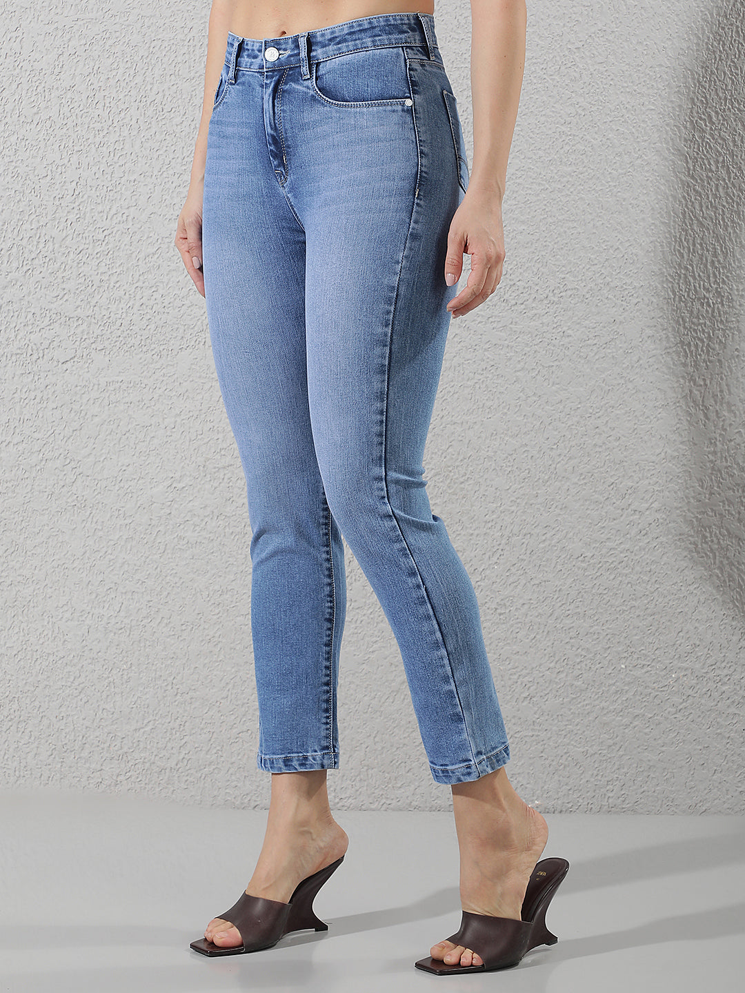 Modern Cobalt Blue Straight Jeans