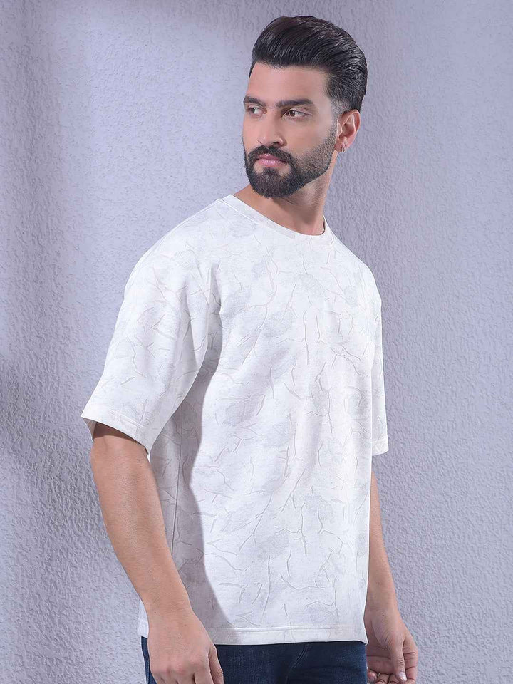 White Jacquard T-Shirt