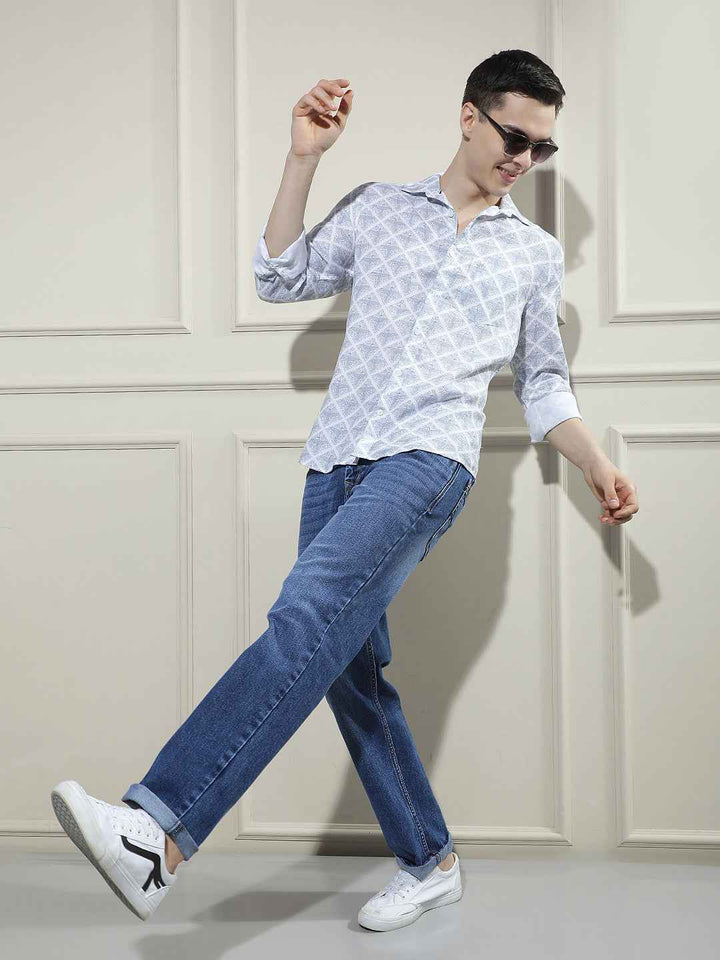 Heritage Blue Printed Shirt