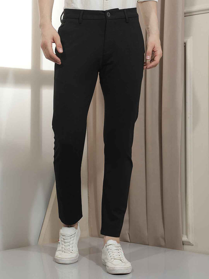 Navy Blue Knitted Trousers
