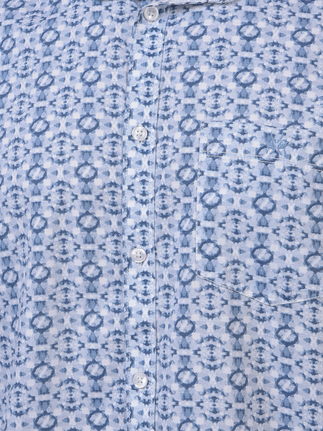 Blue Printed Shirt