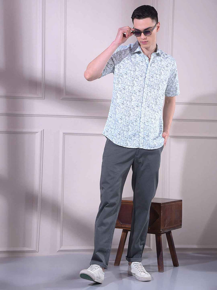 Grey Chinos Trousers