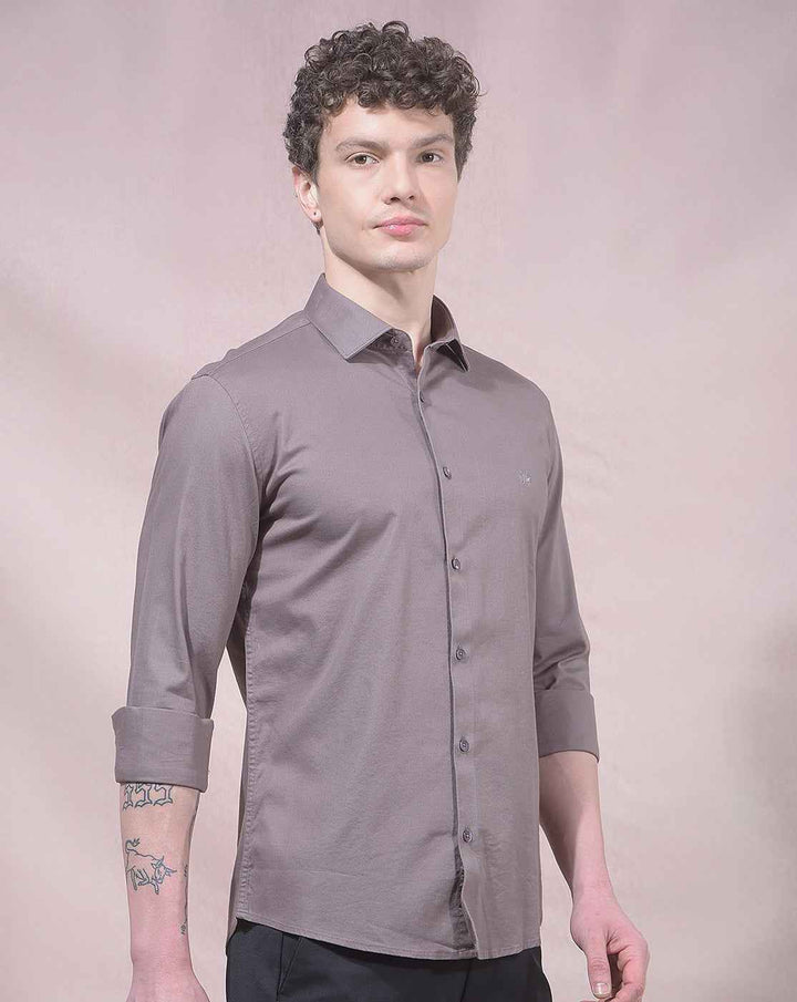 Edge Brown Casual Shirt