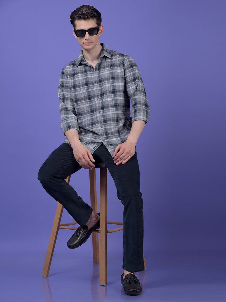 Navy Blue Corduroy Trousers
