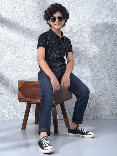 Athleisure Navy Blue Jeans