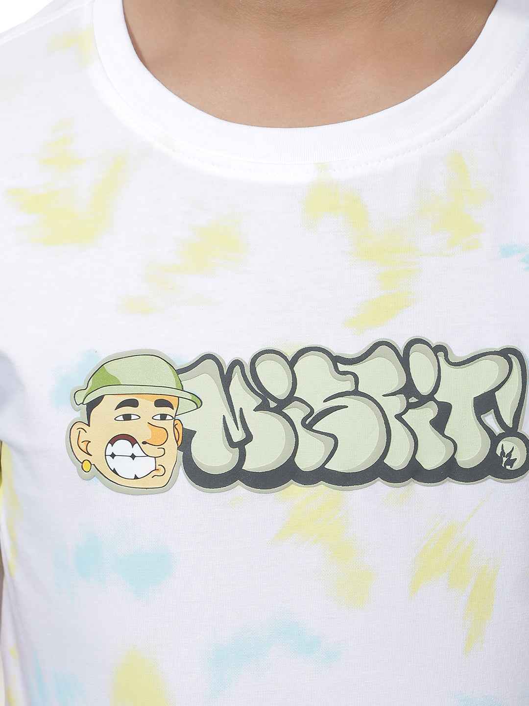 Multi-Color Splash Statement T-Shirt