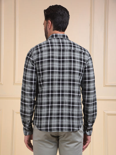 Green Checked 100% Cotton Shirt