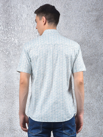 Green Printed Shirt