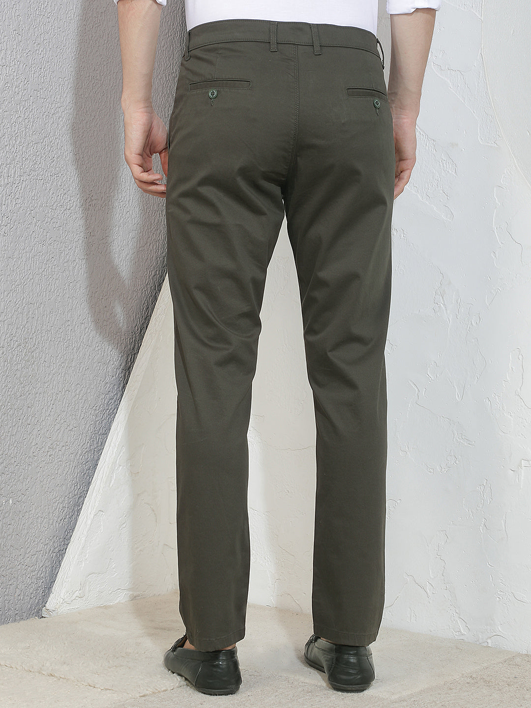 Moss Leaf Olive Trousers