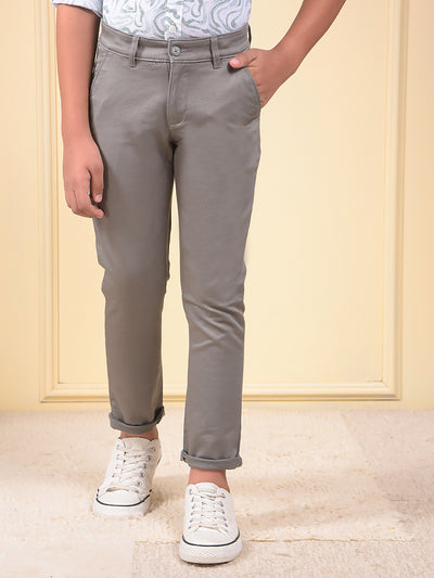 Grey Printed Trousers