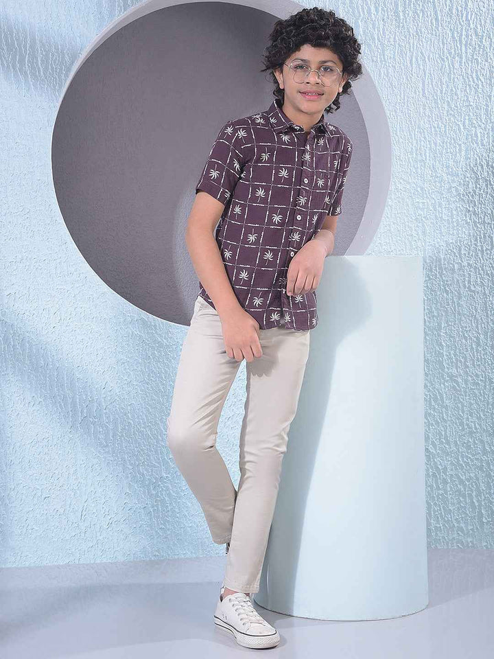 Sand Beige Contemporary Trousers