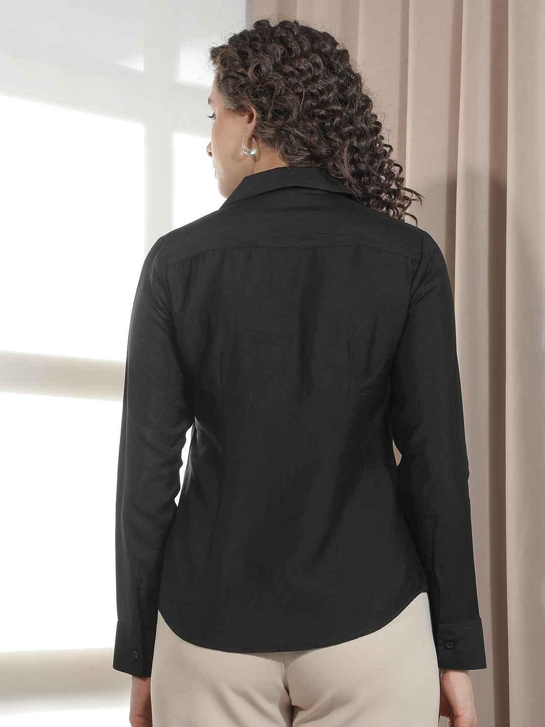Midnight Black Casual Shirt