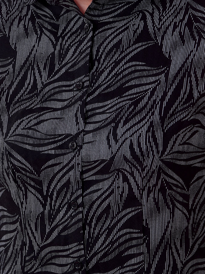 Black Printed Shirt