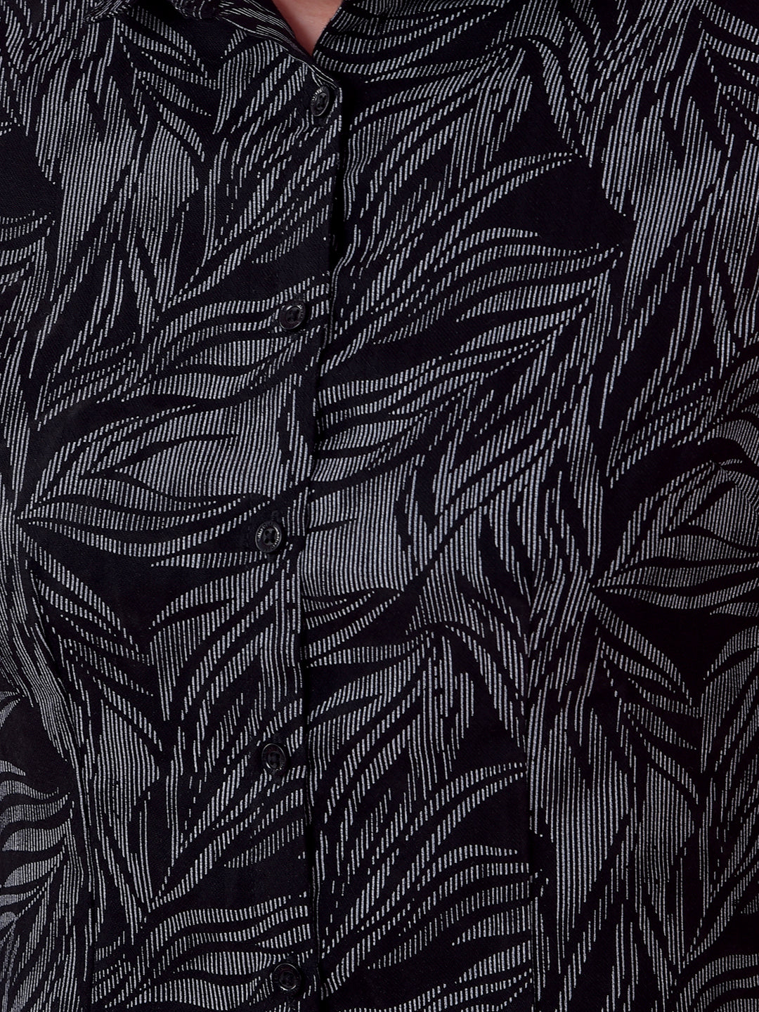 Black Printed Shirt