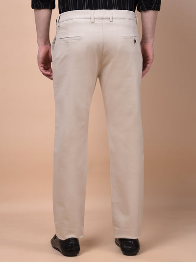 Stonebeige Urban Fit Dobby Trousers