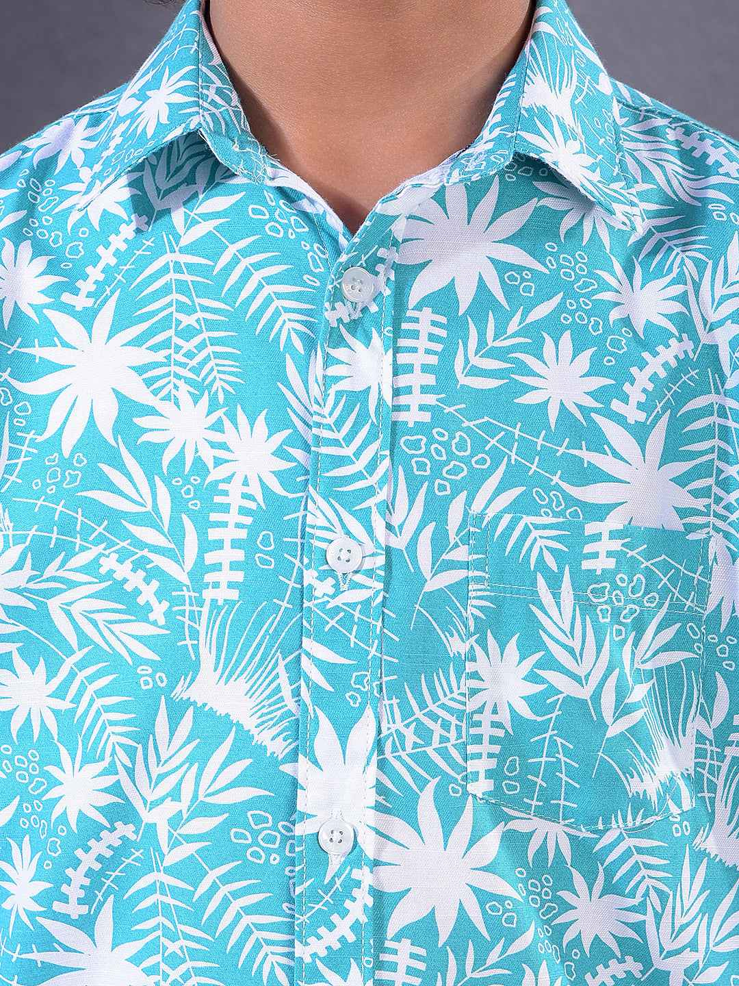 Green Floral Print Shirt