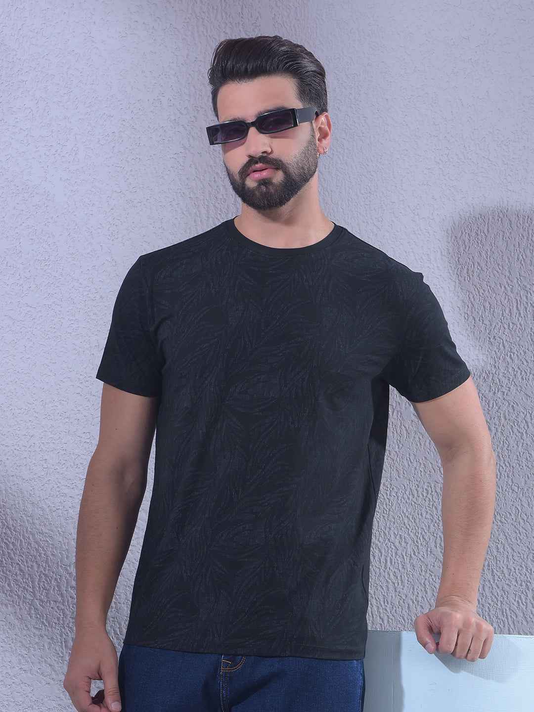Black Printed T-Shirt