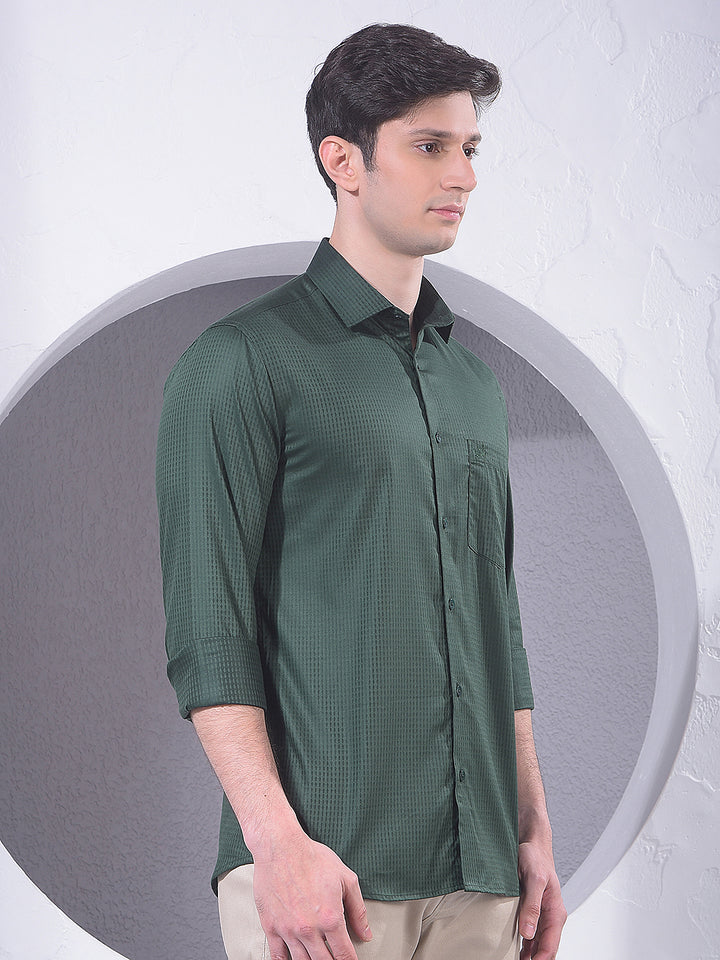 Smart Green Casual Shirt