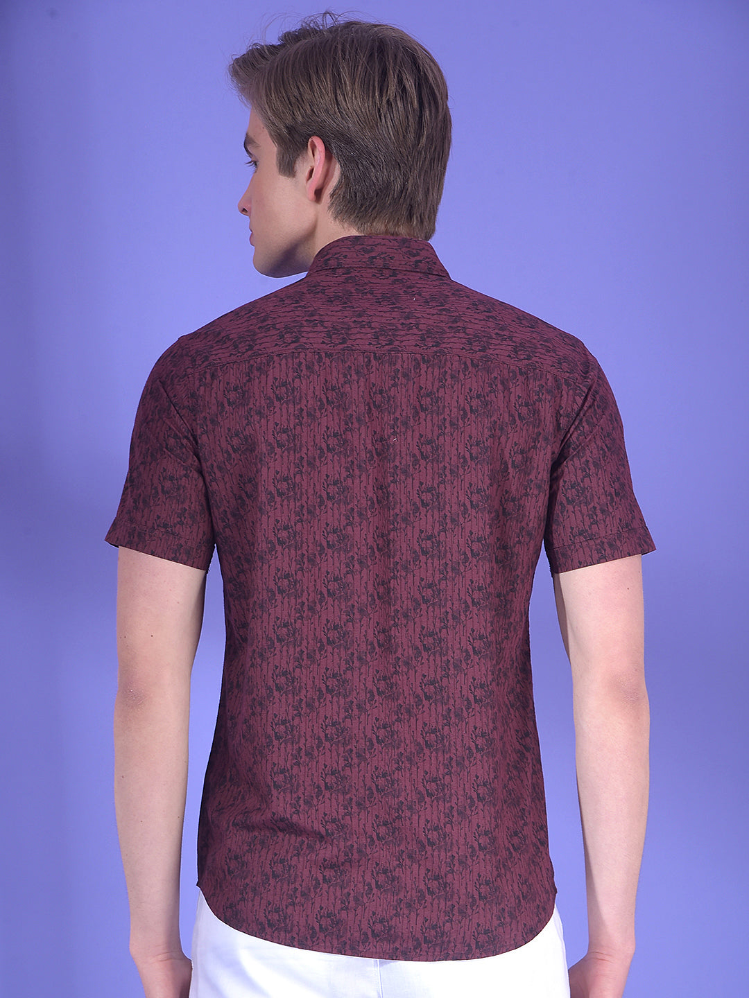 Tempest Wine Floral Print Shirt